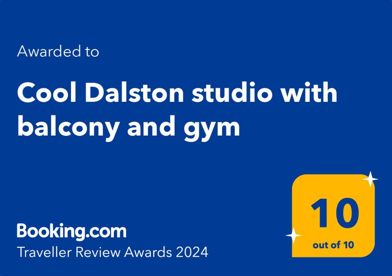 Cool Dalston Studio With Balcony And Gym Leilighet London Eksteriør bilde